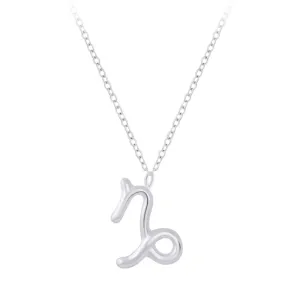 Sterling Silver Capricorn Zodiac Sign Necklace