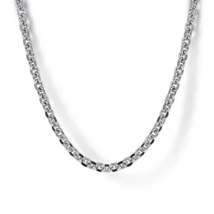 Sterling Silver Men's Link Chain Necklace