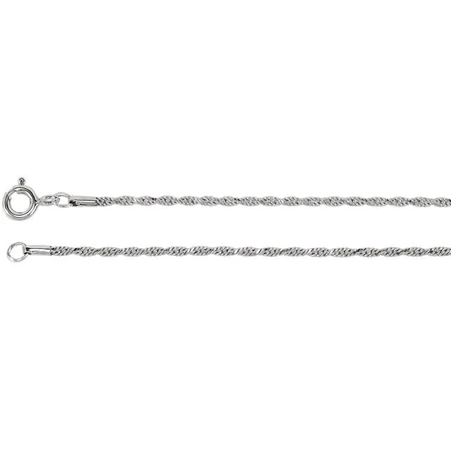 Sterling Silver Rope Chain