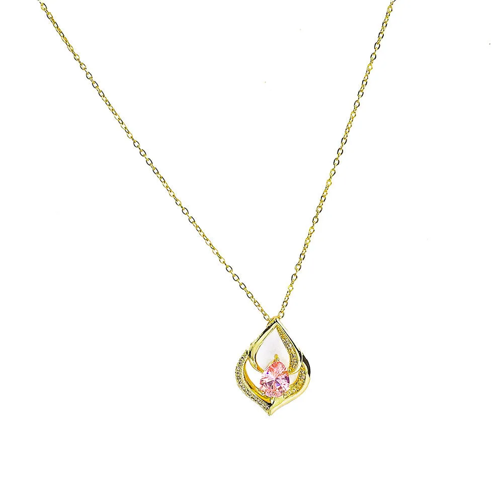 Stylish Radiant Zircon Stones Necklace - Fluffy