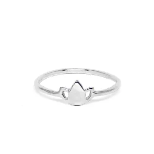 Teeny Tiny Lotus Ring | Sterling | final sale