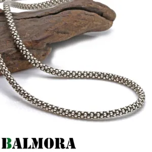 Thai Style 925 Silver 3mm Corn Link Necklace for Men or Women