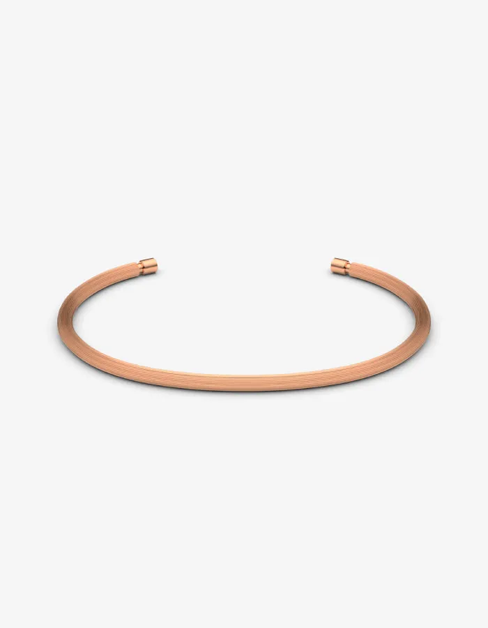 The Line Cuff, Polished Rose Gold