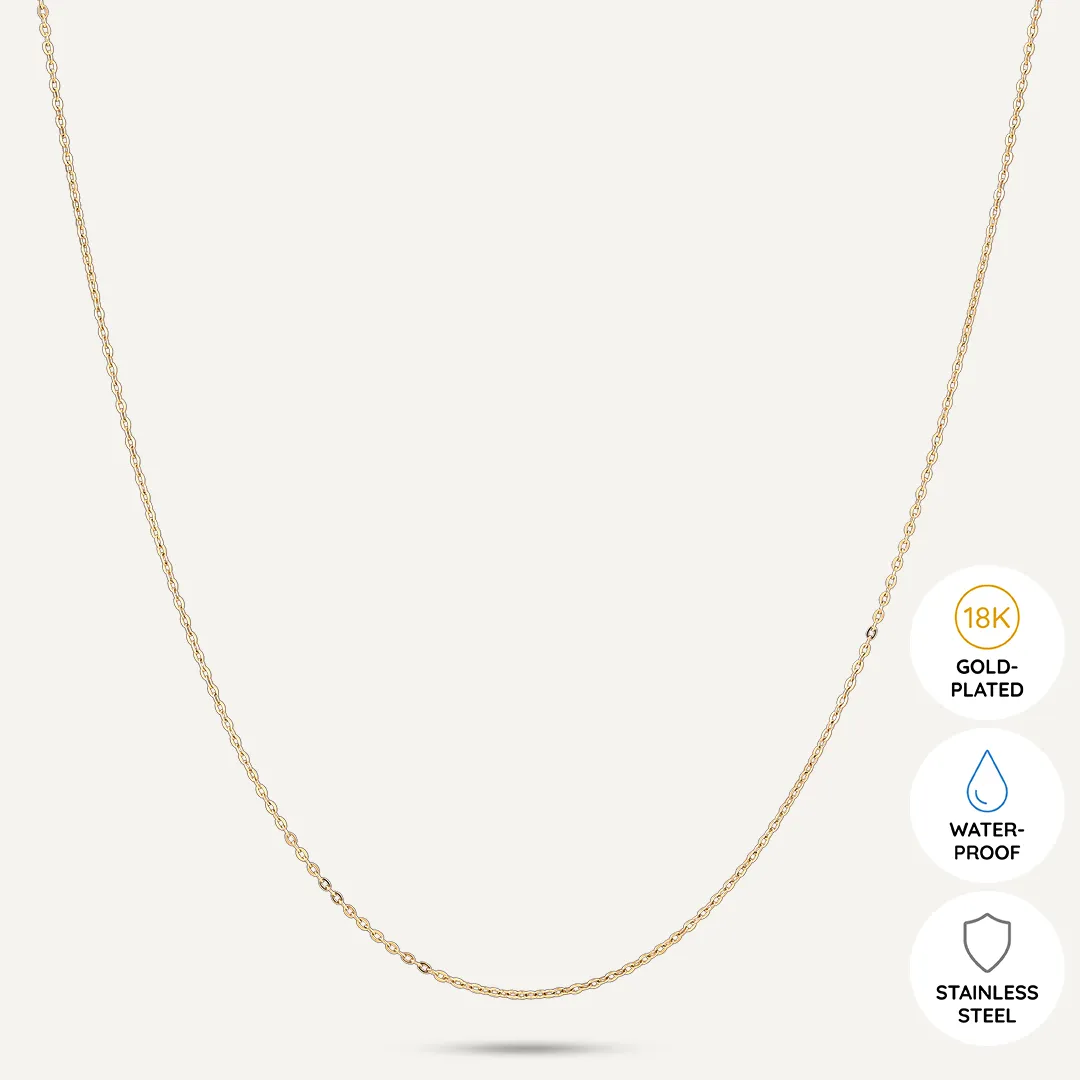 Vibes | Classic Thin Chain Necklace | 18K Gold-Plated