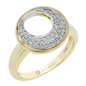 ZR2322 Right Hand Ring in 14k Gold with Diamonds