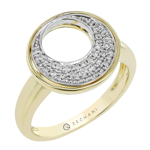 ZR2322 Right Hand Ring in 14k Gold with Diamonds