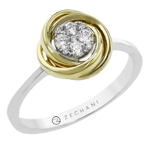 ZR2395 Right Hand Ring in 14k Gold with Diamonds